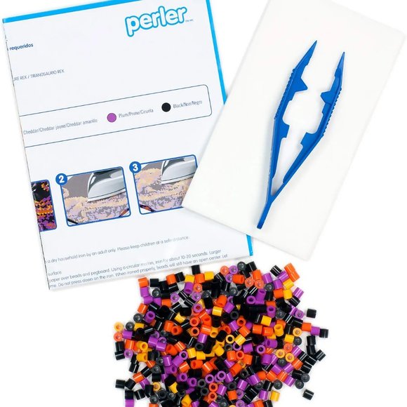 Perler Dinosaur Tyrannosaurus Rex T Rex Bead Kit Pegboard NOT Included Crafts - Picture 4 of 16